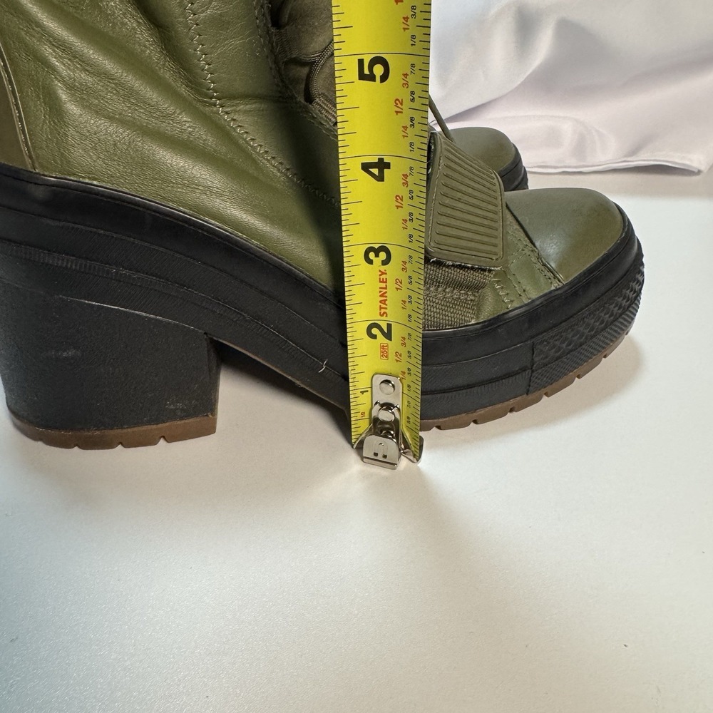 Converse Chuck Taylor Women Size 6.5 All Star Platform Boots Moss Green GR82 - Picture 10 of 11